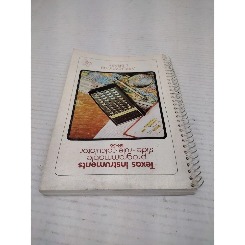 Texas Instruments SR-56 Calculator 1976 owners manual book 70's Vintage Tech